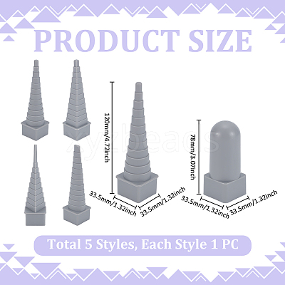 Plastic Board Bobbins AJEW-WH0596-562-1