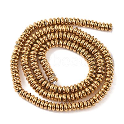 Electroplated Synthetic Non-magnetic Hematite Beads Strands X-G-H027-D01-01-1