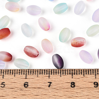 Frosted Glass Seed Beads SEED-N008-05-1