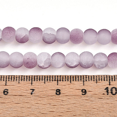 Crackle Glass Beads X1-GLAA-N009-6mm-05-1