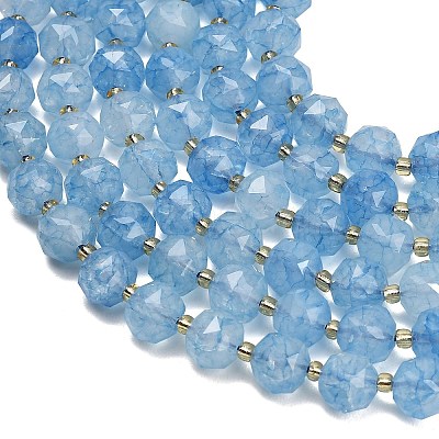Dyed Imitation Jade Glass Beads Strands GL-Z001-02A-01-1