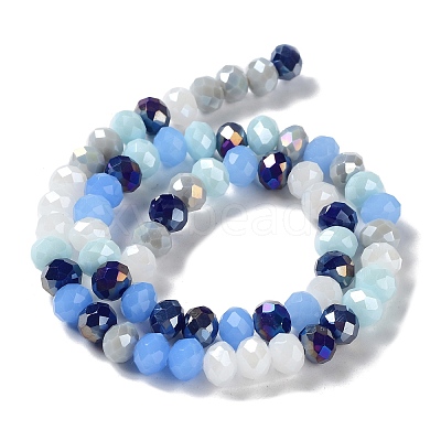 Glass Beads Strands EGLA-A034-M8mm-40-1