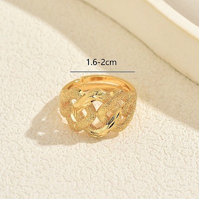 Brass Cuff Open Rings for Women MB5313-5-1