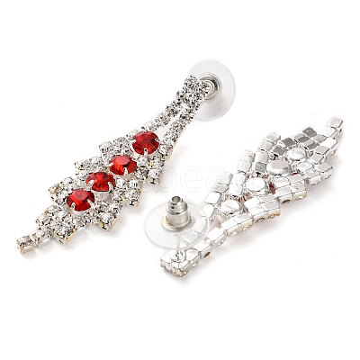Alloy Rhinestone Necklaces & Stud Earring Sets for Women SJEW-U001-01P-01-1