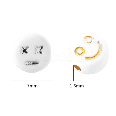 Opaque White Acrylic Beads MACR-YW0001-21B-1