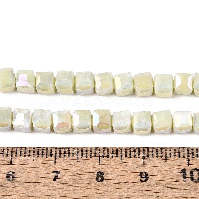 Anti-Tarnish Electroplate Glass Beads Strands GLAA-T025-4mm-10D-1