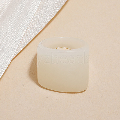 Rectangle Acrylic Finger Rings for Women WGE6404-01-1
