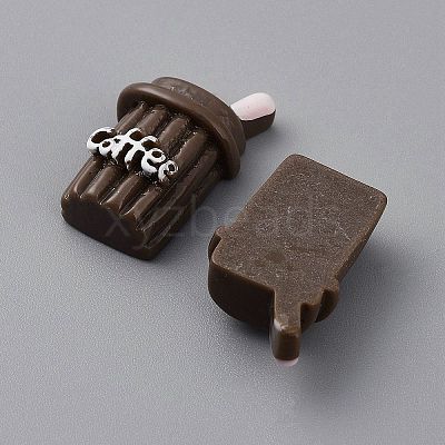 Opaque Cartoon Resin Drink Cabochons RESI-CJC0020-23-1