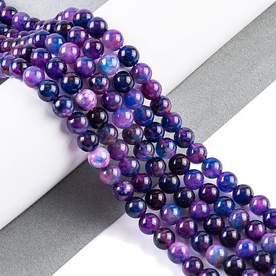 Natural Malaysia Jade Beads Strands G-A146-8mm-C10-1