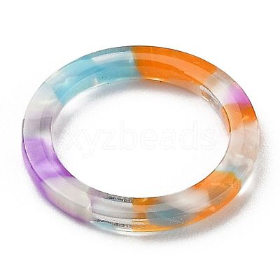 Cellulose Acetate(Resin) Finger Rings RJEW-Z007-02G-1
