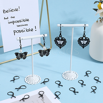 40Pcs 304 Stainless Steel Leverback Earring Findings STAS-SC0009-31EB-1