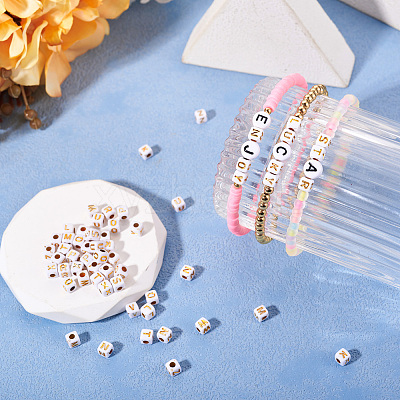 Opaque Acrylic Beads MACR-TAG0001-07T-1