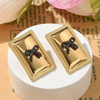 304 Stainless Steel Acrylic Stud Earrings for Women LS-STAS-Z117-06G-1