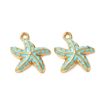 304 Stainless Steel Enamel Pendants STAS-Z193-13G-03A-1