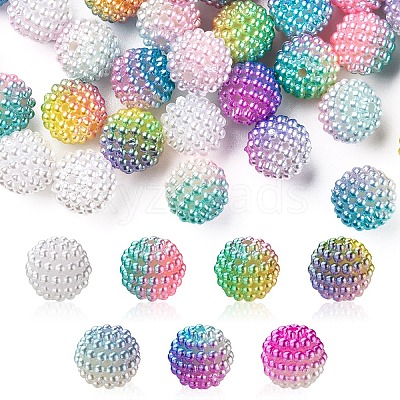 Imitation Pearl Acrylic Beads OACR-FS0001-29-1