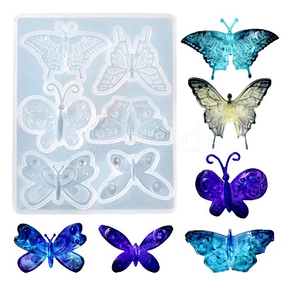 DIY Butterfly Ornament Silicone Molds DIY-E055-20-1