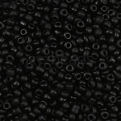Frosted Opaque 8/0 Glass Seed Beads SEED-R029-3mm-A07-1