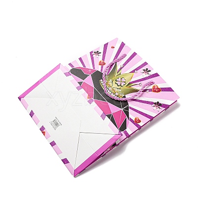 4 Colors Valentine's Day Love Paper Gift Bags CARB-D014-01G-1