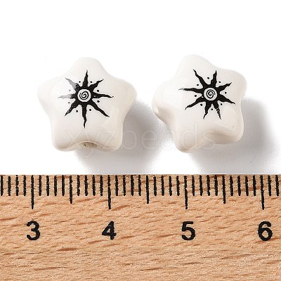 Printed Handmade Porcelain Beads PR-CBA3F2D-05D-1