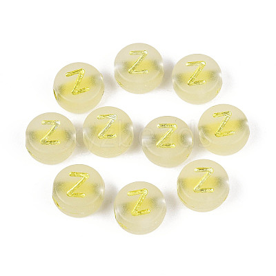 Luminous Frosted Acrylic Beads FACR-T008-02Z-1