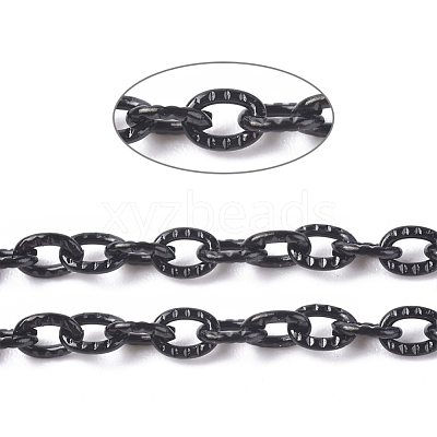 304 Stainless Steel Textured Cable Chains CHS-H007-42B-1