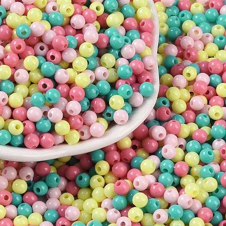 Opaque Acrylic Beads X1-OACR-H118-07B-10-1