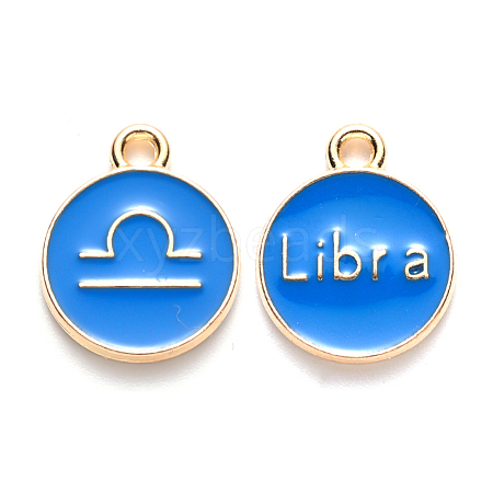 Alloy Enamel Pendants ENAM-S124-01B-02K-1