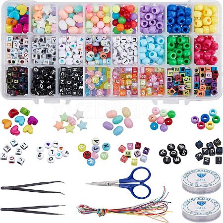 DIY Children Elastic Jewelry Set Kits DIY-NB0004-13-1