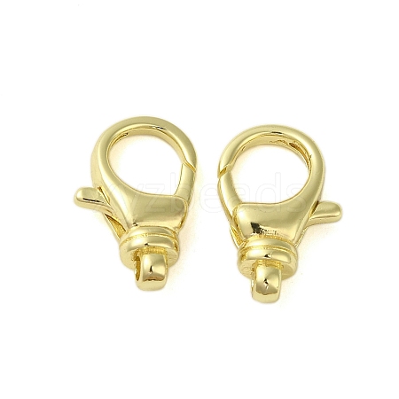 Brass Lobster Claw Clasps KK-B089-21B-G-1