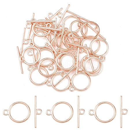 20Pcs Tibetan Style Toggle Clasps TIBE-YW0002-01RG-1