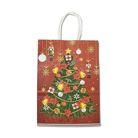 Christmas Nutcracker Kraft Paper Bags ABAG-B006-03C-1