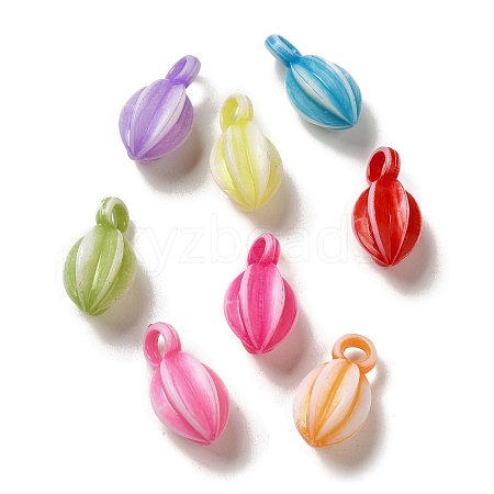 Opaque Acrylic Pendants OACR-E039-27-1