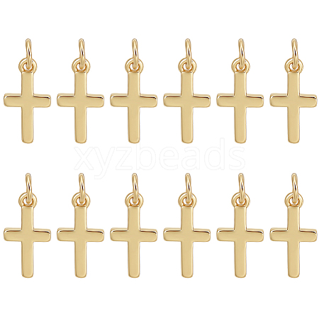 12Pcs Brass Pendants KK-BC0014-80G-1