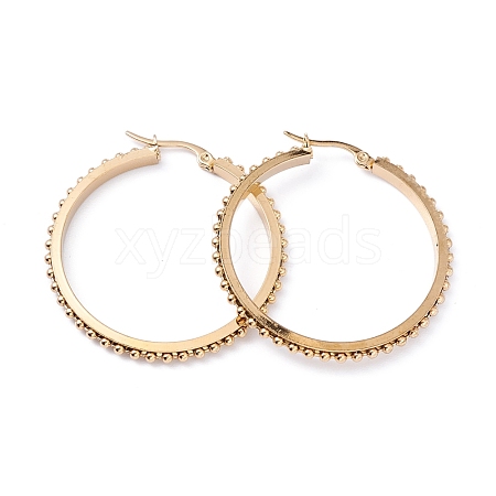 304 Stainless Steel Hoop Earrings EJEW-F272-12B-G-1