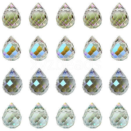 48Pcs 4 Colors Electroplate Glass Beads GLAA-FS0001-89-1