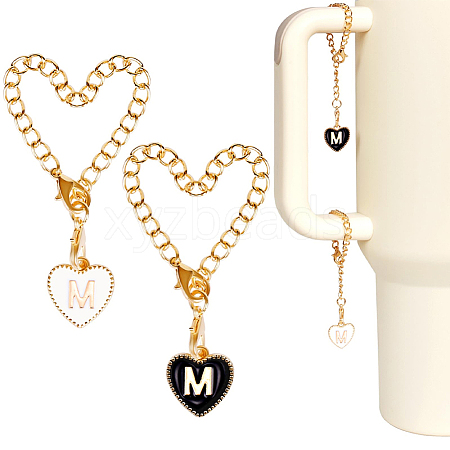 2 Sets Alloy Enamel Cup Pendant Decorations HJEW-SC0001-56M-1