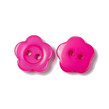 Resin Buttons RESI-D031-15mm-04-1