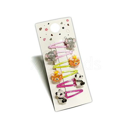 5Pcs 5 Style Cute Children's Hair Clips PW-WG4041C-08-1