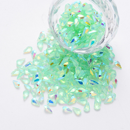 Transparent Resin Rhinestone Cabochons MRMJ-T047-10C-1