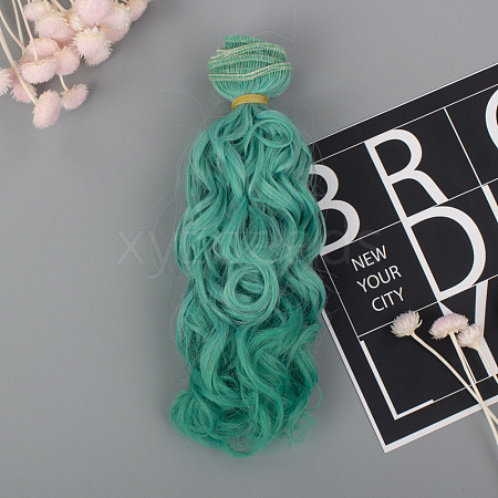 High Temperature Fiber Long Instant Noodle Curly Hairstyle Doll Wig Hair DOLL-PW0010-01K-1