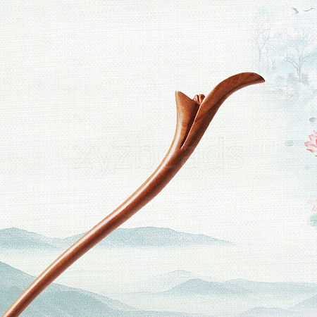 Wooden Hair Sticks OHAR-PW0003-083K-1