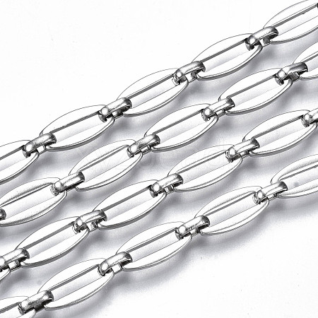 Tarnish Resistant 304 Stainless Steel Link Chains CHS-T003-18P-NF-1