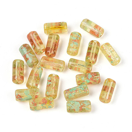 Picasso Transparent Glass Bugle Beads SEED-N010-02F-1