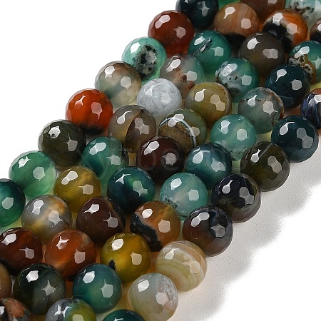 Natural Agate Beads Strands G-M437-B01-01D-1