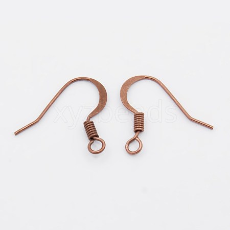 Brass French Earring Hooks KK-Q366-RC-NF-1