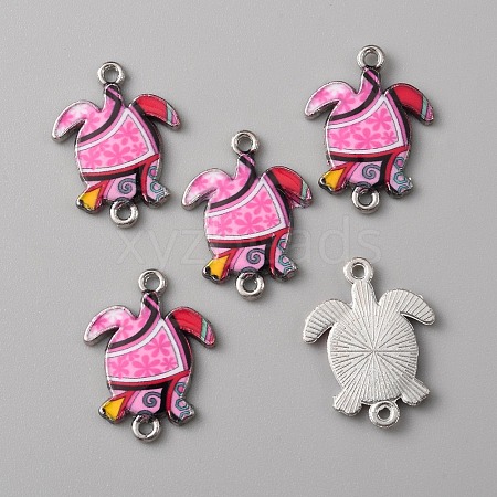 Zinc Alloy Enamel Connector Charms FIND-WH0136-19D-1