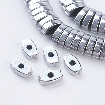 PVD Vacuum Plating Electroplate Non-magnetic Synthetic Hematite Beads Strands G-F534-D02-1