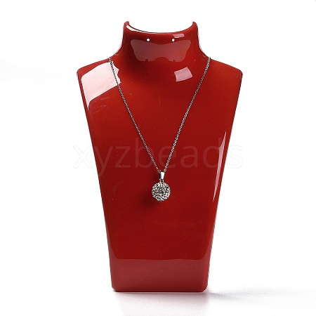 Plastic Necklace Bust Display Stands NDIS-P003-01D-1