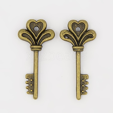 Tibetan Style Alloy Pendants X-TIBEP-12928-AB-FF-1