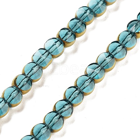 Electroplate Glass Beads Strands EGLA-C005-03J-1